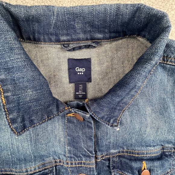 Gap Denim Jacket Womens Large 1969 Medium Wash Trucker Jean Jacket Classic - Picture 3 of 15